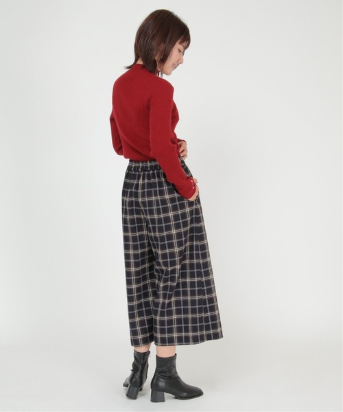 ikka(イッカ)の「チェックタイトスカート風パンツ(その他パンツ・レディース・ネイビー/グレー系その他・S/M/L)」の15枚目の写真
