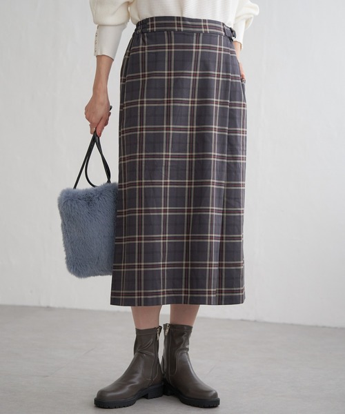 ikka(イッカ)の「チェックタイトスカート風パンツ(その他パンツ・レディース・ネイビー/グレー系その他・S/M/L)」の20枚目の写真