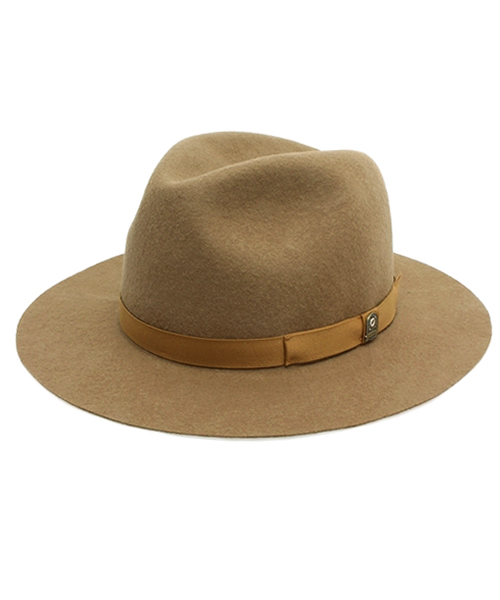 CPH（シーピーエイチ）の「C-PLUS HEADWEARS(シープラス･ヘッドウェアーズ) ロングブリムハット（ハット・メンズ・ブラック/キャメル・FREE）」の2枚目の写真