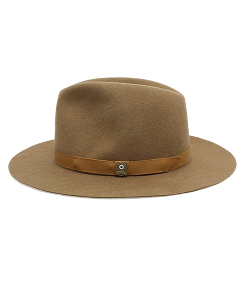 CPH（シーピーエイチ）の「C-PLUS HEADWEARS(シープラス･ヘッドウェアーズ) ロングブリムハット（ハット・メンズ・ブラック/キャメル・FREE）」の4枚目の写真