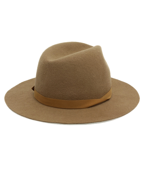 CPH（シーピーエイチ）の「C-PLUS HEADWEARS(シープラス･ヘッドウェアーズ) ロングブリムハット（ハット・メンズ・ブラック/キャメル・FREE）」の5枚目の写真