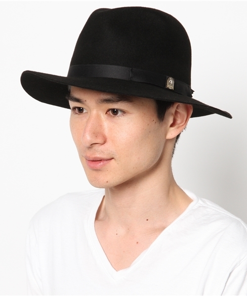 CPH（シーピーエイチ）の「C-PLUS HEADWEARS(シープラス･ヘッドウェアーズ) ロングブリムハット（ハット・メンズ・ブラック/キャメル・FREE）」の3枚目の写真