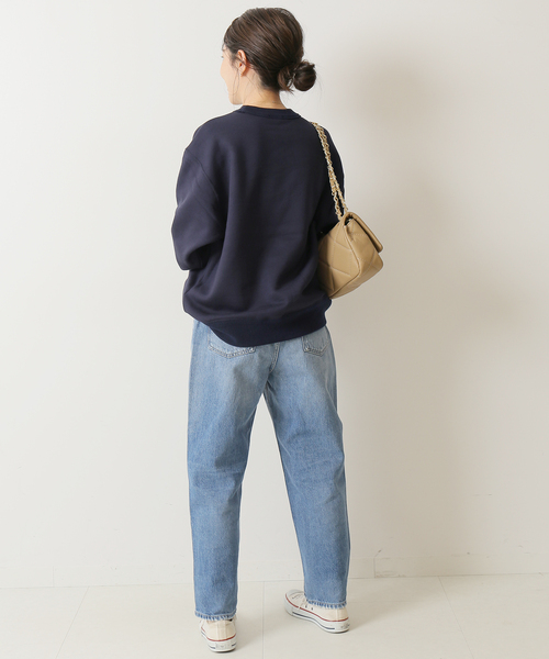 ESLOW（エスロー）の「【ESLOW/エスロー】 SWEAT SHIRT（スウェット・レディース・ベージュ/ネイビー・FREE）」の5枚目の写真