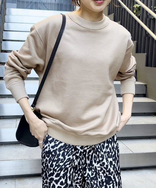 ESLOW（エスロー）の「【ESLOW/エスロー】 SWEAT SHIRT（スウェット・レディース・ベージュ/ネイビー・FREE）」の17枚目の写真