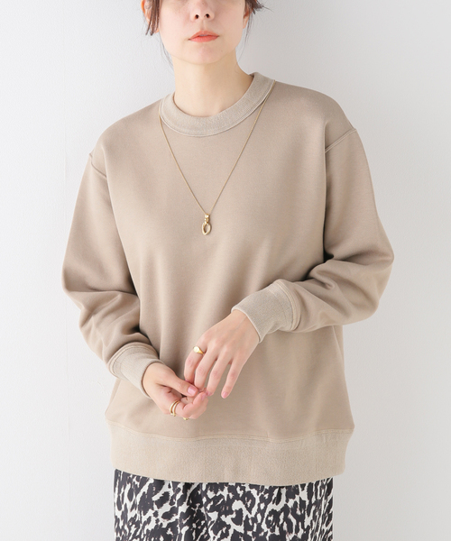 ESLOW（エスロー）の「【ESLOW/エスロー】 SWEAT SHIRT（スウェット・レディース・ベージュ/ネイビー・FREE）」の18枚目の写真
