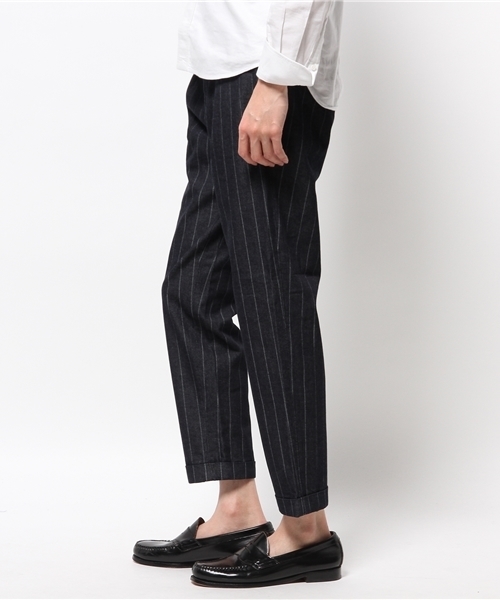 EDIFICE(エディフィス)の「◇PRODUCT F ライトモチーフデニム1タック クロップドパンツ(その他パンツ・メンズ・ネイビー/ダークブルー・42/44/46/48/50)」の8枚目の写真