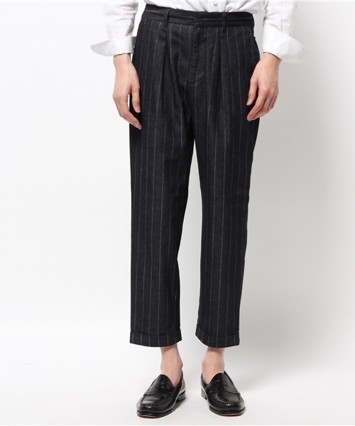 EDIFICE(エディフィス)の「◇PRODUCT F ライトモチーフデニム1タック クロップドパンツ(その他パンツ・メンズ・ネイビー/ダークブルー・42/44/46/48/50)」の10枚目の写真