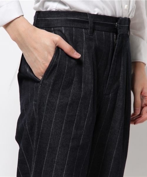 EDIFICE(エディフィス)の「◇PRODUCT F ライトモチーフデニム1タック クロップドパンツ(その他パンツ・メンズ・ネイビー/ダークブルー・42/44/46/48/50)」の13枚目の写真