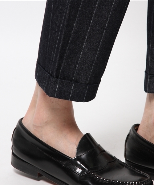 EDIFICE(エディフィス)の「◇PRODUCT F ライトモチーフデニム1タック クロップドパンツ(その他パンツ・メンズ・ネイビー/ダークブルー・42/44/46/48/50)」の3枚目の写真