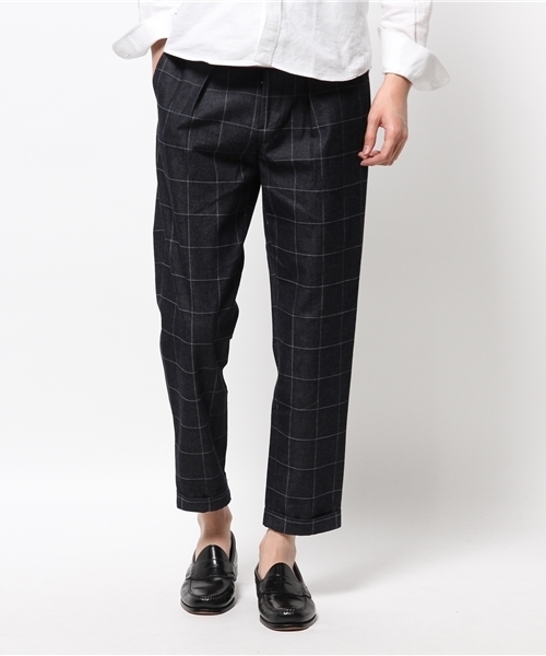 EDIFICE(エディフィス)の「◇PRODUCT F ライトモチーフデニム1タック クロップドパンツ(その他パンツ・メンズ・ネイビー/ダークブルー・42/44/46/48/50)」の14枚目の写真