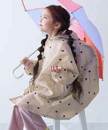 devirock（デビロック）の「ランドセル対応 袖丈を調整できる 総柄＆バイカラーレインコート(リフレクター付き)（レインコート/ポンチョ）」