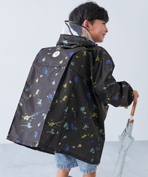 devirock（デビロック）の「ランドセル対応 袖丈を調整できる 総柄＆バイカラーレインコート(リフレクター付き)（レインコート/ポンチョ）」
