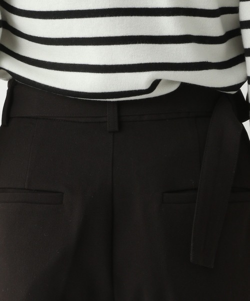 A part by（アパートバイ）の「ベルトツキタックストレートパンツ（その他パンツ・レディース・ブラック/アイボリー・MEDIUM/LARGE）」の20枚目の写真