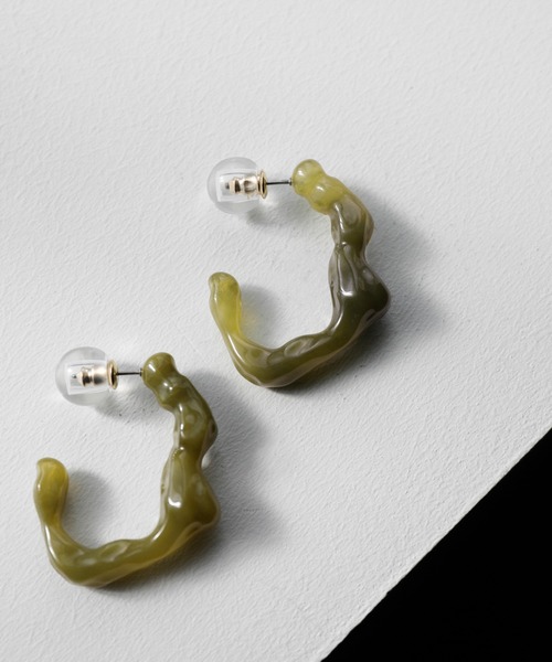 select MOCA(セレクトモカ)の「lavaクリアピアス(ピアス(両耳用)・レディース・ミント/グリーン/ブラウン・FREE)」の16枚目の写真