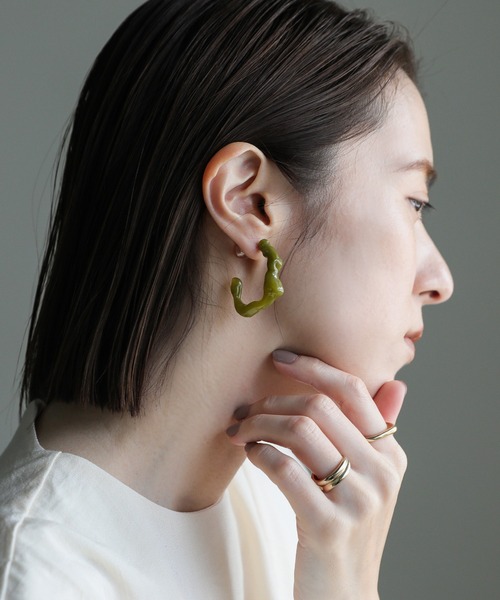 select MOCA(セレクトモカ)の「lavaクリアピアス(ピアス(両耳用)・レディース・ミント/グリーン/ブラウン・FREE)」の17枚目の写真