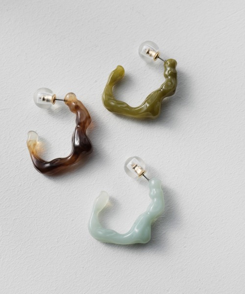 select MOCA(セレクトモカ)の「lavaクリアピアス(ピアス(両耳用)・レディース・ミント/グリーン/ブラウン・FREE)」の20枚目の写真