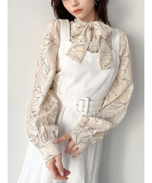 RESEXXY（リゼクシー）の「ボウタイデザインブラウス（シャツ/ブラウス・レディース・アイボリー/その他/その他1・FREE）」の2枚目の写真