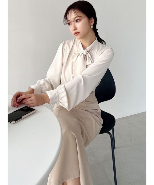 RESEXXY（リゼクシー）の「ボウタイデザインブラウス（シャツ/ブラウス・レディース・アイボリー/その他/その他1・FREE）」の4枚目の写真