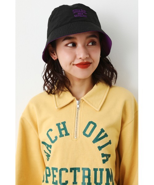 RODEO CROWNS WIDE BOWL（ロデオクラウンズワイドボウル）の「SHARE NYLON HAT（ハット・レディース・グリーン/パープル/ブラック・FREE）」の6枚目の写真