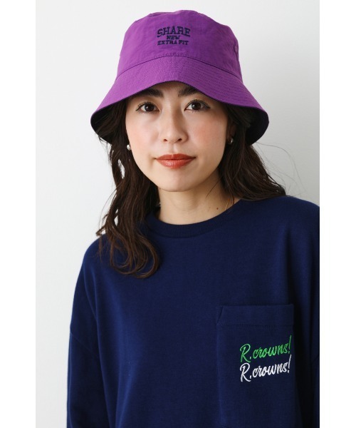RODEO CROWNS WIDE BOWL（ロデオクラウンズワイドボウル）の「SHARE NYLON HAT（ハット・レディース・グリーン/パープル/ブラック・FREE）」の15枚目の写真