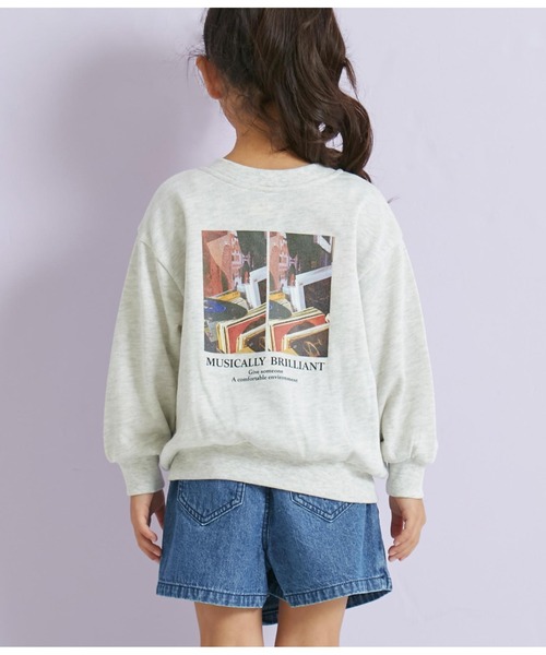 ANAP kids（アナップキッズ）の「前後2WAYフォトプリントブルゾン【親子お揃い】（スウェット・キッズ・ブラック/ライトグレー/グリーン・110cm/120cm/130cm）」の15枚目の写真