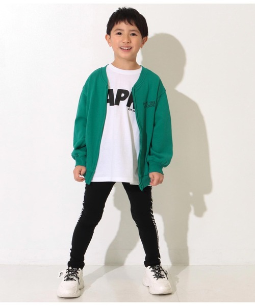 ANAP kids（アナップキッズ）の「前後2WAYフォトプリントブルゾン【親子お揃い】（スウェット・キッズ・ブラック/ライトグレー/グリーン・110cm/120cm/130cm）」の17枚目の写真