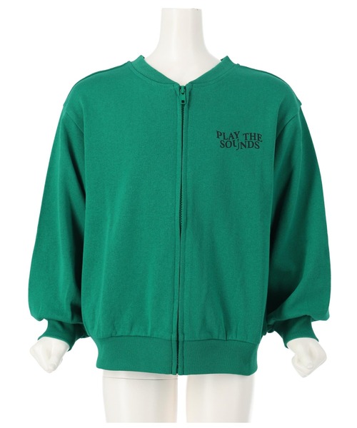 ANAP kids（アナップキッズ）の「前後2WAYフォトプリントブルゾン【親子お揃い】（スウェット・キッズ・ブラック/ライトグレー/グリーン・110cm/120cm/130cm）」の11枚目の写真