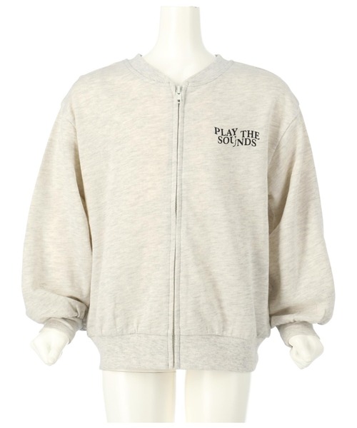 ANAP kids（アナップキッズ）の「前後2WAYフォトプリントブルゾン【親子お揃い】（スウェット・キッズ・ブラック/ライトグレー/グリーン・110cm/120cm/130cm）」の12枚目の写真