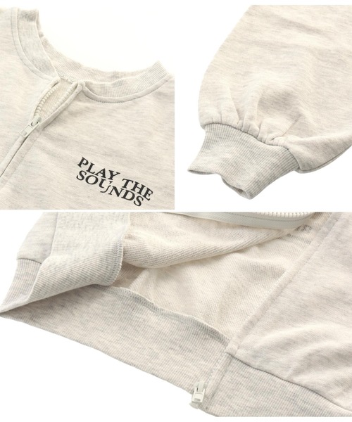 ANAP kids（アナップキッズ）の「前後2WAYフォトプリントブルゾン【親子お揃い】（スウェット・キッズ・ブラック/ライトグレー/グリーン・110cm/120cm/130cm）」の6枚目の写真