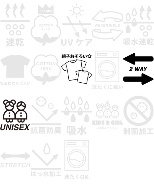 ANAP kids（アナップキッズ）の「前後2WAYフォトプリントブルゾン【親子お揃い】（スウェット・キッズ・ブラック/ライトグレー/グリーン・110cm/120cm/130cm）」の5枚目の写真