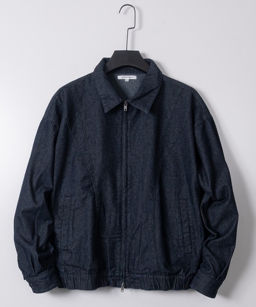 JOHN'S CLOSET（ジョンズクローゼット）の「【13】カーブデザイン ジップアップジャケット/ブルゾン セットアップ展開有り（ブルゾン・メンズ・グレー/ブラック/サックスブルー/ブルー/ブラック系2/ブラック系1/ブラウン/インディゴブルー・LARGE/MEDIUM）」の7枚目の写真