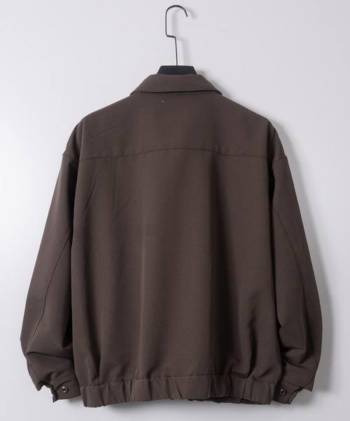 JOHN'S CLOSET（ジョンズクローゼット）の「【13】カーブデザイン ジップアップジャケット/ブルゾン セットアップ展開有り（ブルゾン・メンズ・グレー/ブラック/サックスブルー/ブルー/ブラック系2/ブラック系1/ブラウン/インディゴブルー・LARGE/MEDIUM）」の11枚目の写真