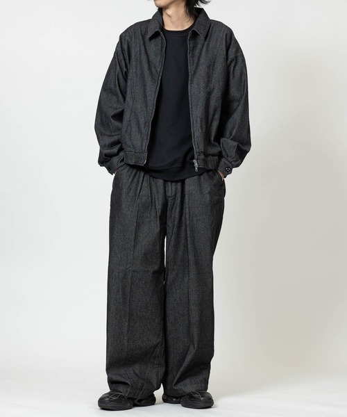 JOHN'S CLOSET（ジョンズクローゼット）の「【13】カーブデザイン ジップアップジャケット/ブルゾン セットアップ展開有り（ブルゾン・メンズ・グレー/ブラック/サックスブルー/ブルー/ブラック系2/ブラック系1/ブラウン/インディゴブルー・LARGE/MEDIUM）」の22枚目の写真