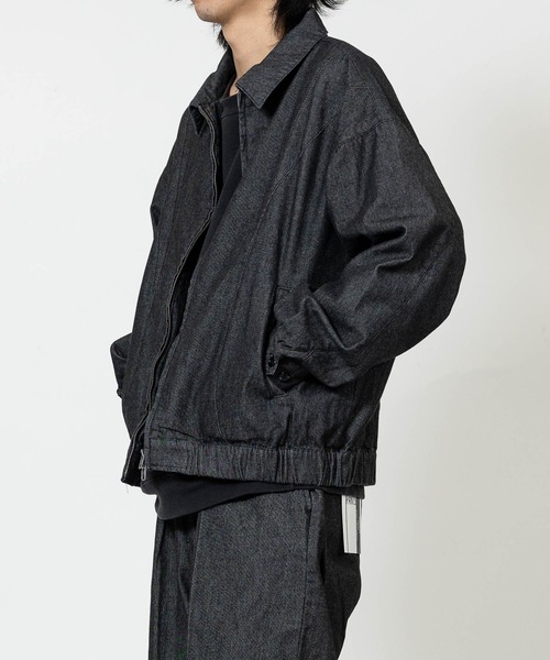 JOHN'S CLOSET（ジョンズクローゼット）の「【13】カーブデザイン ジップアップジャケット/ブルゾン セットアップ展開有り（ブルゾン・メンズ・グレー/ブラック/サックスブルー/ブルー/ブラック系2/ブラック系1/ブラウン/インディゴブルー・LARGE/MEDIUM）」の20枚目の写真