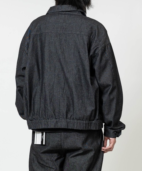 JOHN'S CLOSET（ジョンズクローゼット）の「【13】カーブデザイン ジップアップジャケット/ブルゾン セットアップ展開有り（ブルゾン・メンズ・グレー/ブラック/サックスブルー/ブルー/ブラック系2/ブラック系1/ブラウン/インディゴブルー・LARGE/MEDIUM）」の21枚目の写真