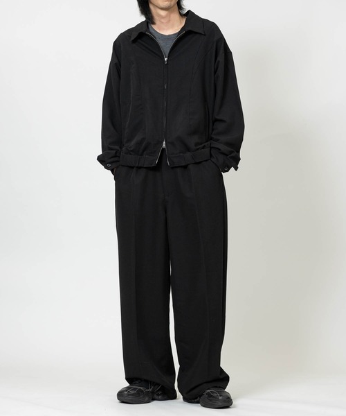 JOHN'S CLOSET（ジョンズクローゼット）の「【13】カーブデザイン ジップアップジャケット/ブルゾン セットアップ展開有り（ブルゾン・メンズ・グレー/ブラック/サックスブルー/ブルー/ブラック系2/ブラック系1/ブラウン/インディゴブルー・LARGE/MEDIUM）」の16枚目の写真