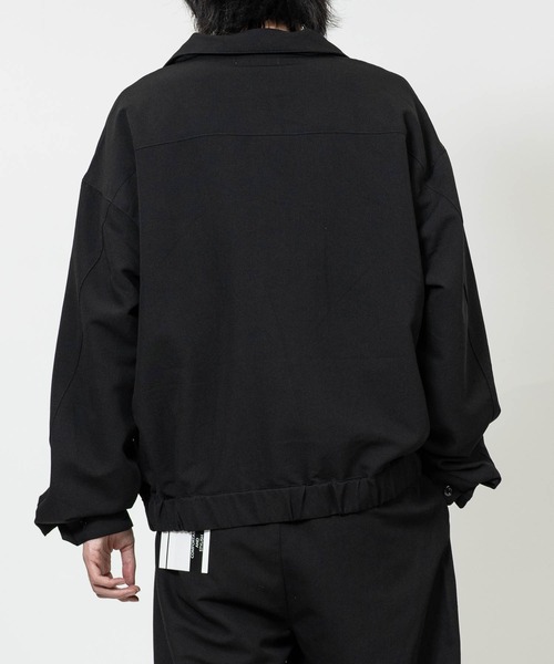 JOHN'S CLOSET（ジョンズクローゼット）の「【13】カーブデザイン ジップアップジャケット/ブルゾン セットアップ展開有り（ブルゾン・メンズ・グレー/ブラック/サックスブルー/ブルー/ブラック系2/ブラック系1/ブラウン/インディゴブルー・LARGE/MEDIUM）」の15枚目の写真