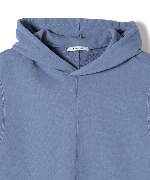 SHIPS Days（シップスデイズ）の「SHIPS Days:〈洗濯機可能〉オーバーダイ 裏毛 ノースリーブ フーディー（パーカー・レディース・オフホワイト/オレンジ/ブルー・ONE SIZE）」の7枚目の写真