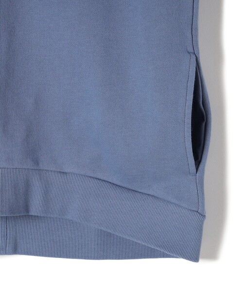 SHIPS Days（シップスデイズ）の「SHIPS Days:〈洗濯機可能〉オーバーダイ 裏毛 ノースリーブ フーディー（パーカー・レディース・オフホワイト/オレンジ/ブルー・ONE SIZE）」の9枚目の写真