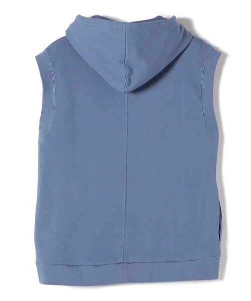 SHIPS Days（シップスデイズ）の「SHIPS Days:〈洗濯機可能〉オーバーダイ 裏毛 ノースリーブ フーディー（パーカー・レディース・オフホワイト/オレンジ/ブルー・ONE SIZE）」の10枚目の写真