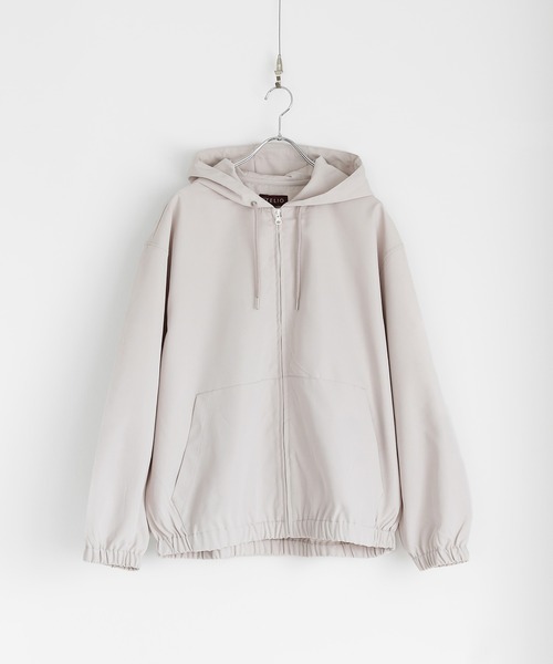 ETELIO（エテリオ）の「スムースツイル ジップアップフーデットジャケット（ブルゾン・メンズ・チャコール/ベージュ/ブルー/ブラック・S/M/L）」の20枚目の写真