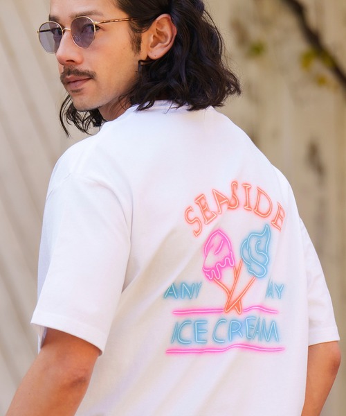 CAMBIO（カンビオ）の「mt8288- ビッグシルエットプリントTシャツ（ICE