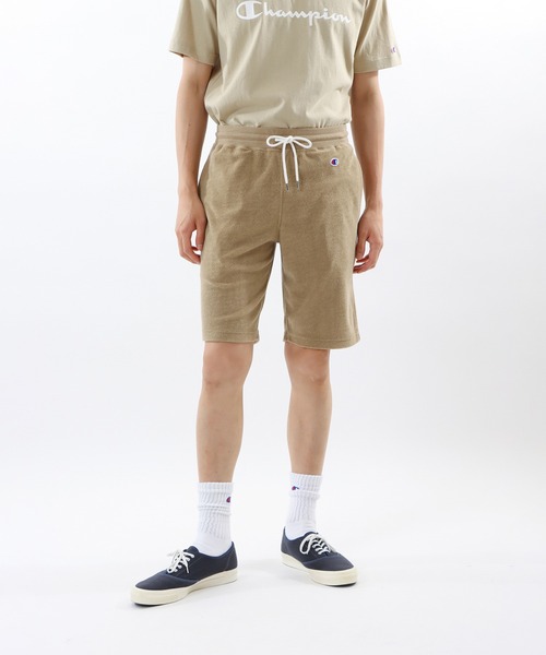 Champion（チャンピオン）の「【Champion/チャンピオン】メンズ ベーシック ショーツ（その他パンツ・メンズ・ホワイト/グレー/ブラック/ネイビー/サンドベージュ/モスグリーン・LARGE/X-LARGE/MEDIUM）」の4枚目の写真