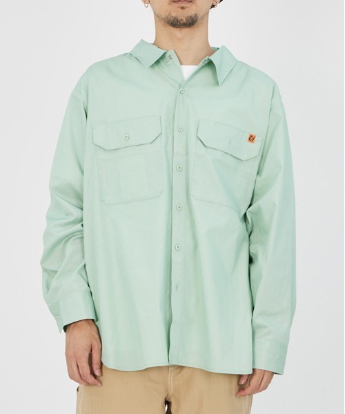 UNIVERSAL OVERALL(ユニバーサルオーバーオール)の「ワーカーシャツ / ワーカーズシャツ / ビッグシャツ / WORKER's SHIRT(シャツ/ブラウス・メンズ・ブラック/ベージュ/セージグリーン・M/XL/L)」の15枚目の写真