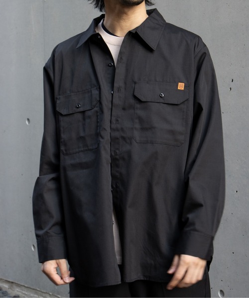 UNIVERSAL OVERALL(ユニバーサルオーバーオール)の「ワーカーシャツ / ワーカーズシャツ / ビッグシャツ / WORKER's SHIRT(シャツ/ブラウス・メンズ・ブラック/ベージュ/セージグリーン・M/XL/L)」の7枚目の写真