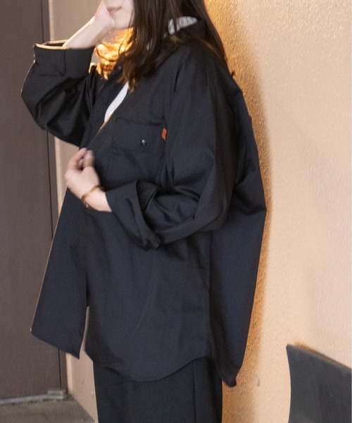 UNIVERSAL OVERALL(ユニバーサルオーバーオール)の「ワーカーシャツ / ワーカーズシャツ / ビッグシャツ / WORKER's SHIRT(シャツ/ブラウス・メンズ・ブラック/ベージュ/セージグリーン・M/XL/L)」の14枚目の写真