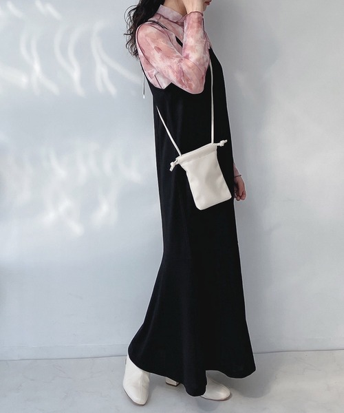 AS KNOW AS plus（アズノゥアズプラス）の「○前後OK!! マーメイドキャミワンピース（ワンピース・レディース・ブラック/サックスブルー/ライトグリーン・FREE）」の16枚目の写真