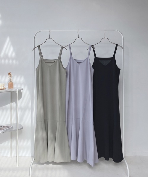 AS KNOW AS plus（アズノゥアズプラス）の「○前後OK!! マーメイドキャミワンピース（ワンピース・レディース・ブラック/サックスブルー/ライトグリーン・FREE）」の17枚目の写真