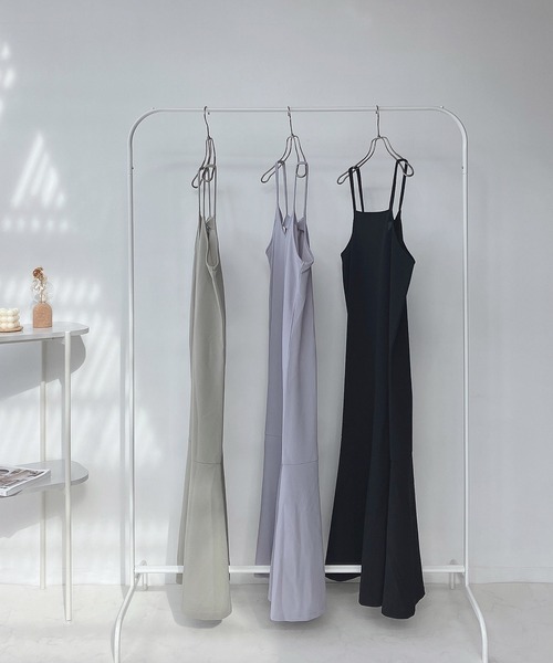 AS KNOW AS plus（アズノゥアズプラス）の「○前後OK!! マーメイドキャミワンピース（ワンピース・レディース・ブラック/サックスブルー/ライトグリーン・FREE）」の8枚目の写真