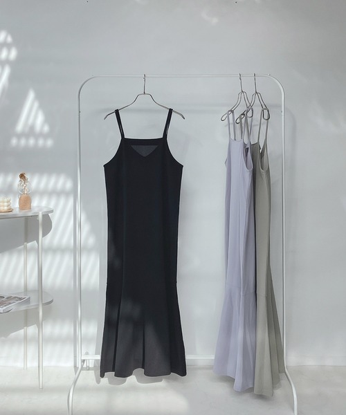 AS KNOW AS plus（アズノゥアズプラス）の「○前後OK!! マーメイドキャミワンピース（ワンピース・レディース・ブラック/サックスブルー/ライトグリーン・FREE）」の20枚目の写真